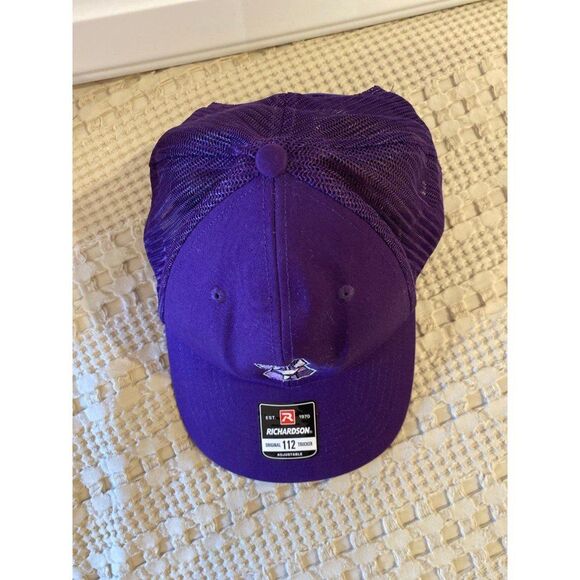 Unisex Purple Adult Adjustable Trucker Baseball Cap with Bunny Rabbit Hat - Picture 6 of 11